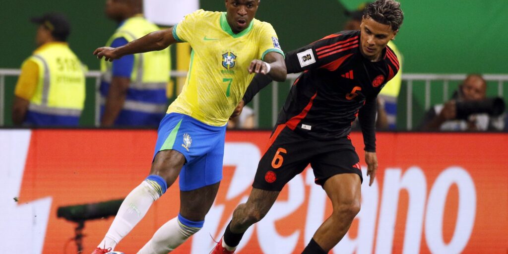Vinicius Júnior decide e Brasil derrota Colômbia pelas Eliminatórias Vinicius Júnior decide e Brasil derrota Colômbia pelas Eliminatórias