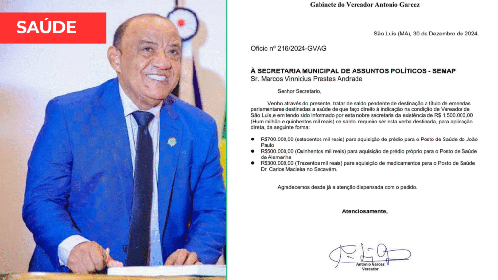 O vereador Antônio Garcez reafirma seu compromisso com a população de São Luís O vereador Antônio Garcez reafirma seu compromisso com a população de São Luís